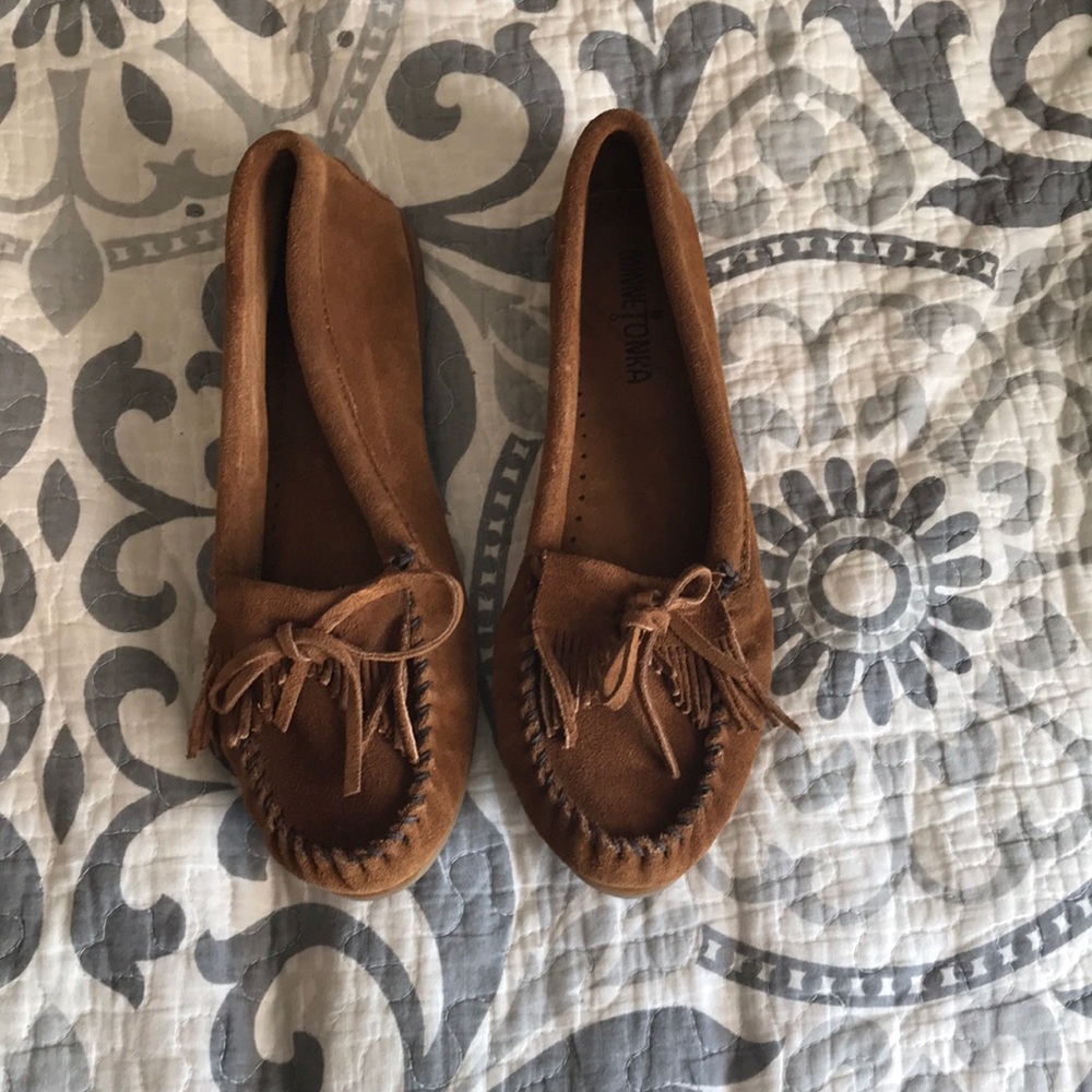 Minnetonka slip on moccasins